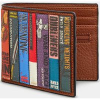 Yoshi Vegan Leather Bookworm Brown Wallet