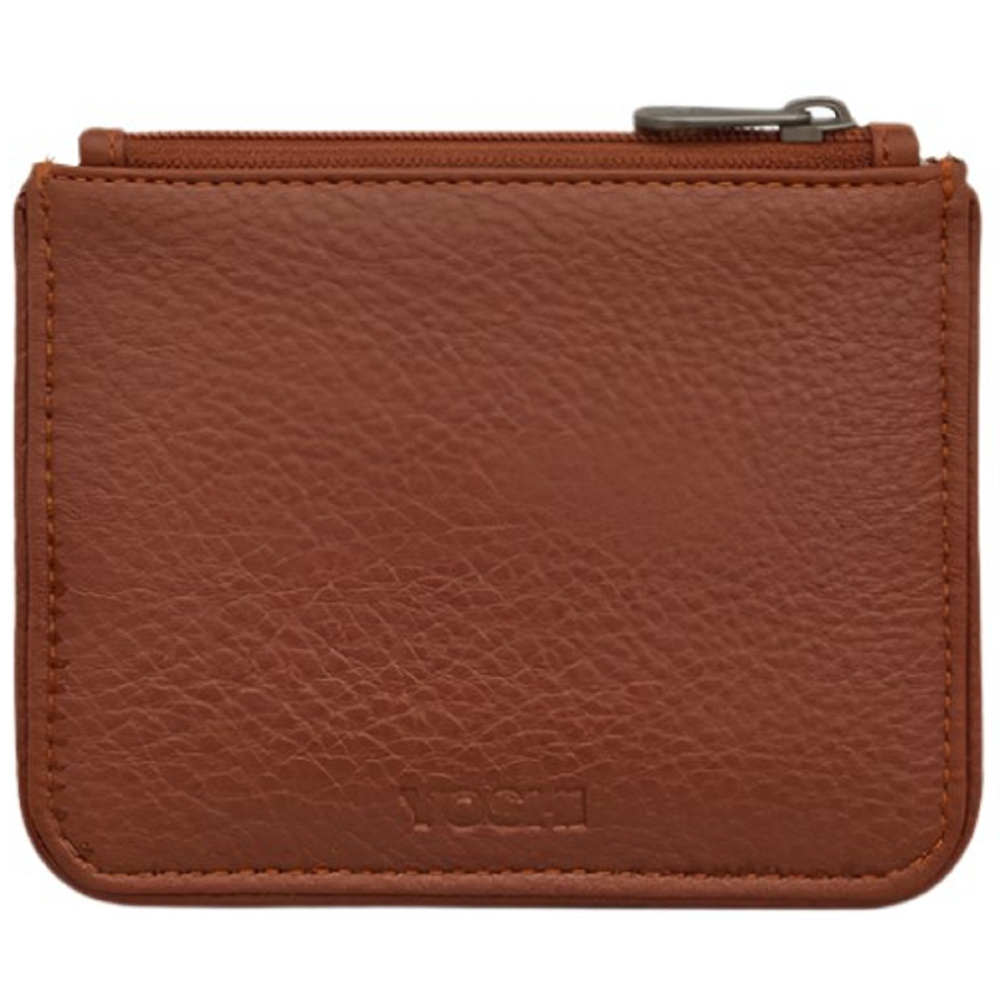 Yoshi Vegan Leather Bookworm Brown Zip Top Purse