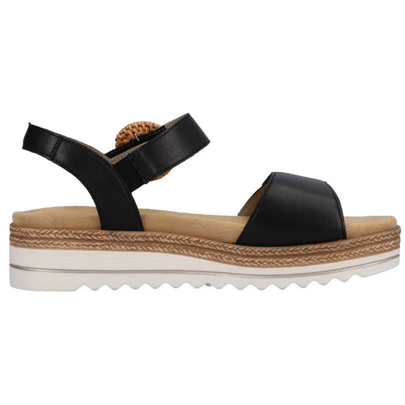 Remonte D0Q52 (Volcano) Black Sandals