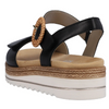 Remonte D0Q52 (Volcano) Black Sandals