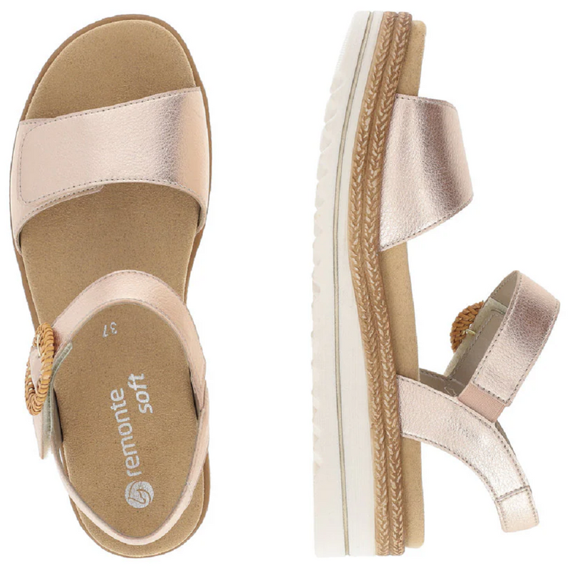 Remonte D0Q52 (Volcano) Copper Sandals