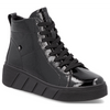 Rieker W0561-01 (Crash) Black Boots