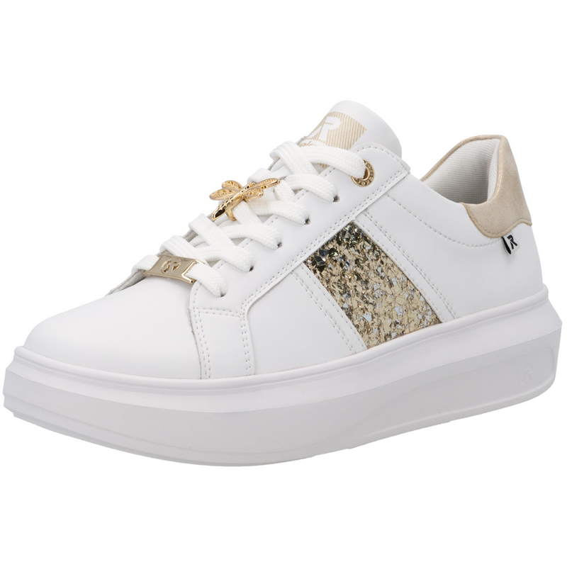 Rieker W1202-82 (Glitz) Weiss Trainers