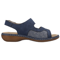 Rieker 65989-15 (Walder) Jean Light Blue Sandals