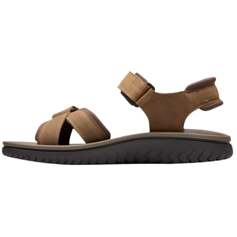 Clarks Wesley Shore Beeswax Leather Sandals