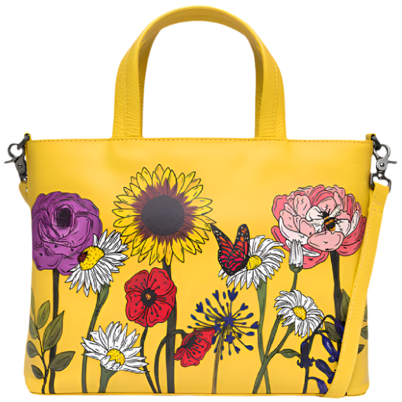 Yoshi Wildflowers Leather Multiway Grab Bag