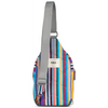 Roka Willesden B Recycled Canvas Multi Stripe Bag