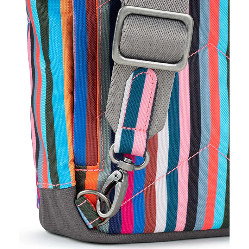 Roka Willesden B Recycled Canvas Multi Stripe Bag