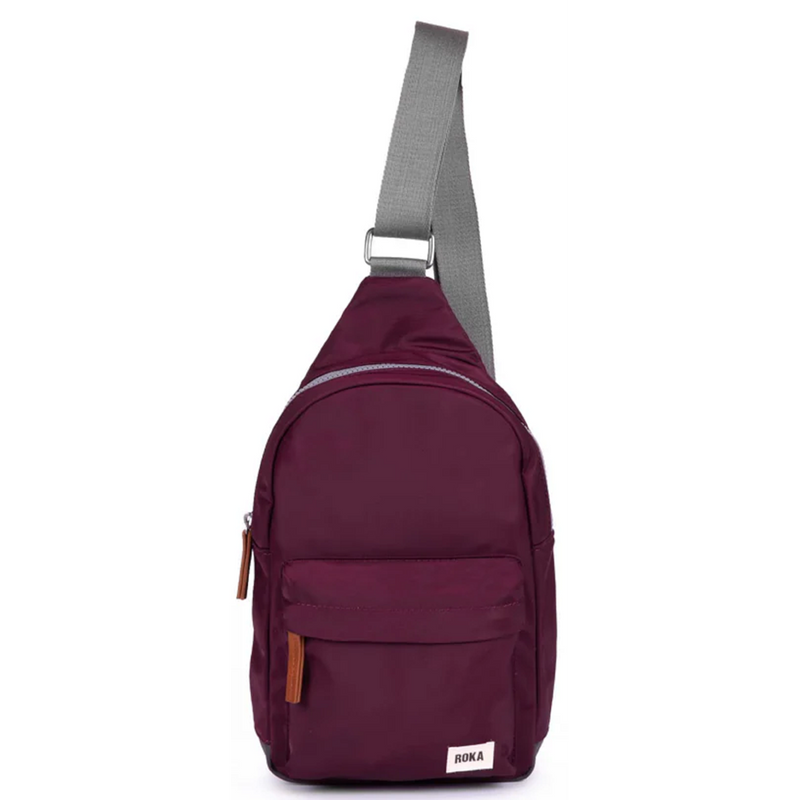 Roka Willesden B Recycled Nylon Plum Bag