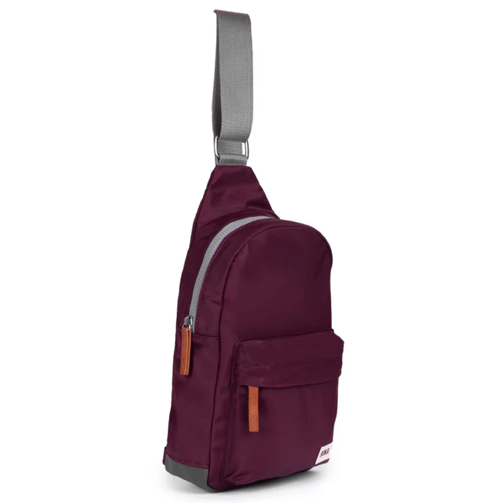 Roka Willesden B Recycled Nylon Plum Bag