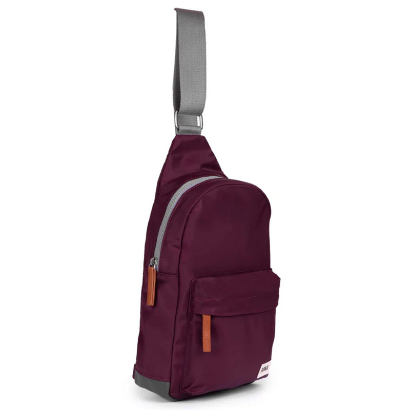 Roka Willesden B Recycled Nylon Plum Bag