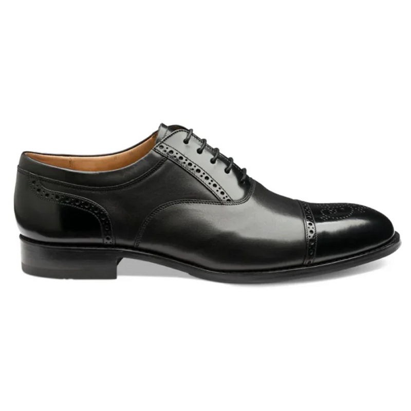 Loake Woodstock Black Calf/Polished Leather Shoes