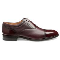 Loake Woodstock Burgundy Grain Calf/Polished Leather Shoes