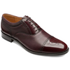 Loake Woodstock Burgundy Grain Calf/Polished Leather Shoes