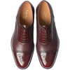 Loake Woodstock Burgundy Grain Calf/Polished Leather Shoes