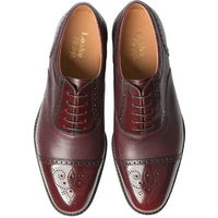 Loake Woodstock Burgundy Grain Calf/Polished Leather Shoes