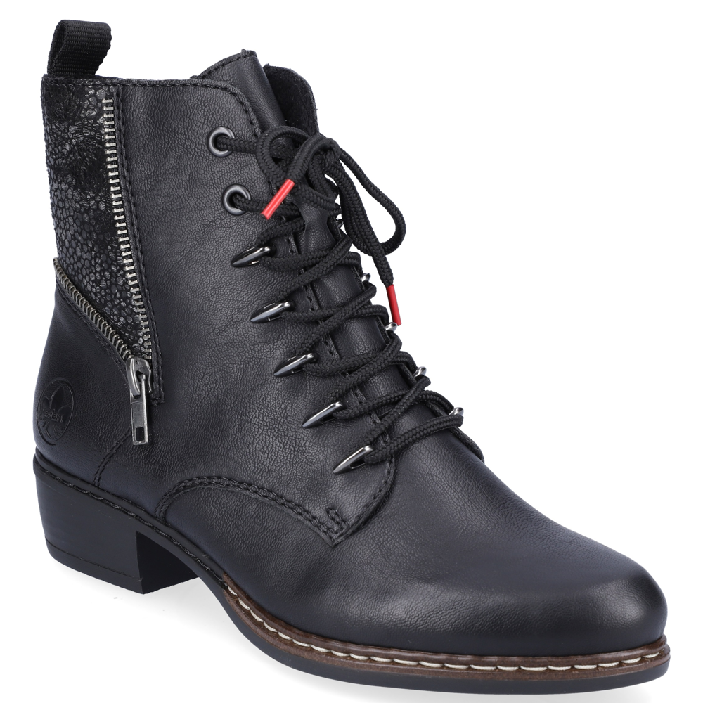 Rieker Y0800-00 (Laura) Black Boots