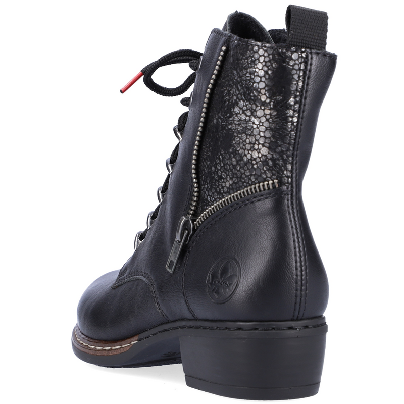 Rieker Y0800-00 (Laura) Black Boots