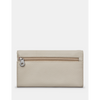 Yoshi Hudson Flap Over Warm Grey Leather Purse