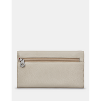 Yoshi Hudson Flap Over Warm Grey Leather Purse