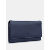 Yoshi Hudson Flap Over Navy Leather Purse