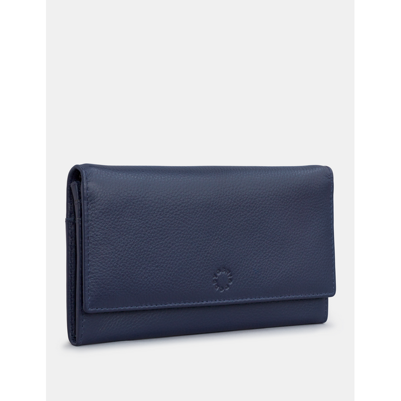 Yoshi Hudson Flap Over Navy Leather Purse