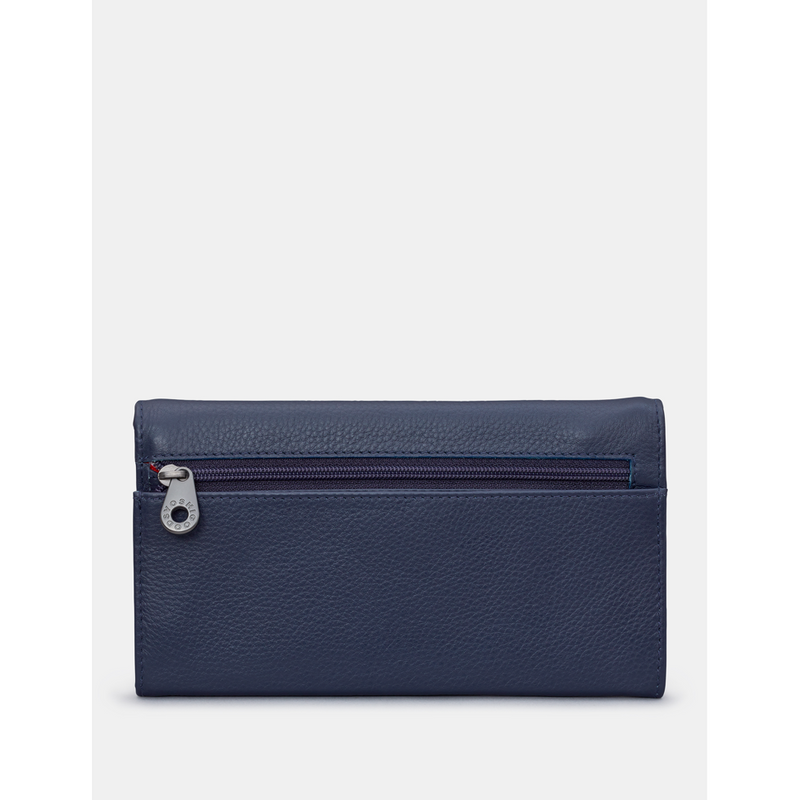 Yoshi Hudson Flap Over Navy Leather Purse