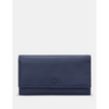 Yoshi Hudson Flap Over Navy Leather Purse