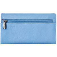 Yoshi Bee Happy Flap Over Blue Leather Purse