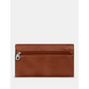 Yoshi Hudson Flap Over Brown Leather Purse