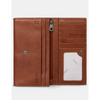 Yoshi Hudson Flap Over Brown Leather Purse