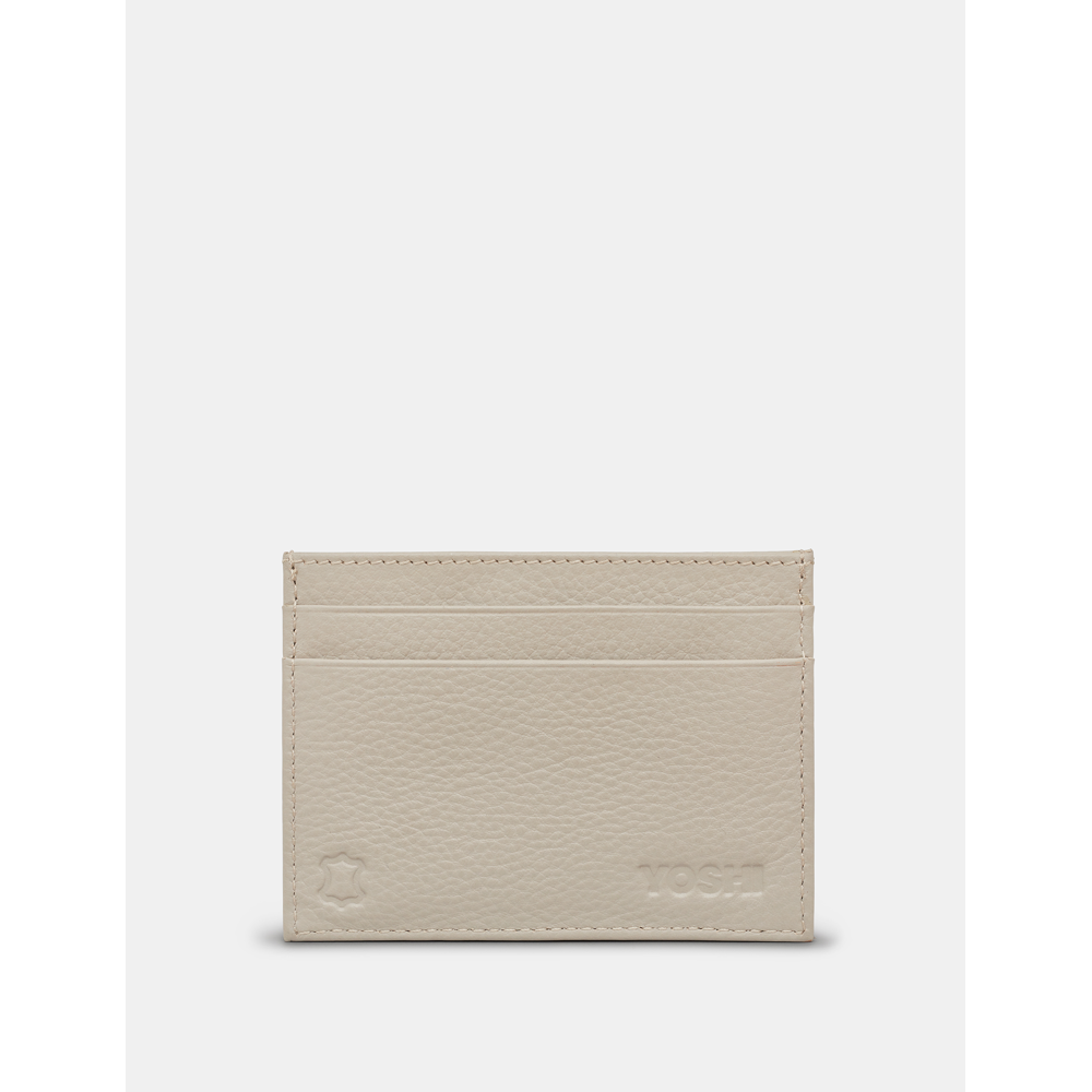 Yoshi Jane Austen Bookworm Slim Warm Grey Leather Card Holder