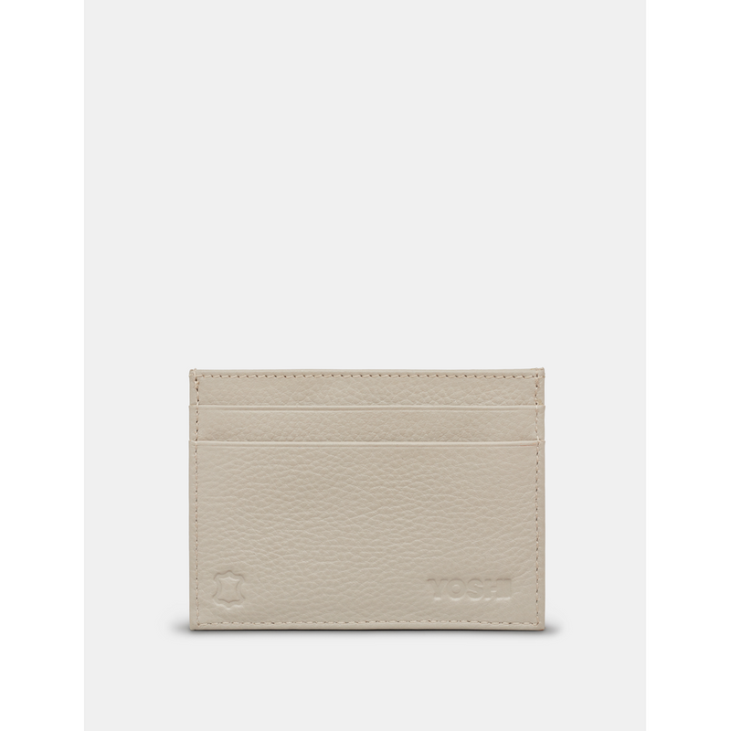 Yoshi Jane Austen Bookworm Slim Warm Grey Leather Card Holder