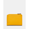 Yoshi Bee Hive Yellow Leather Flap Over Purse