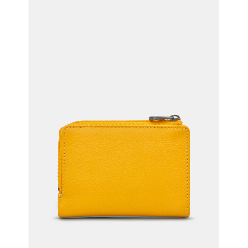 Yoshi Bee Hive Yellow Leather Flap Over Purse