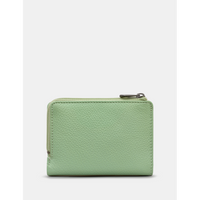 Yoshi Llama Flap Over Green Leather Purse