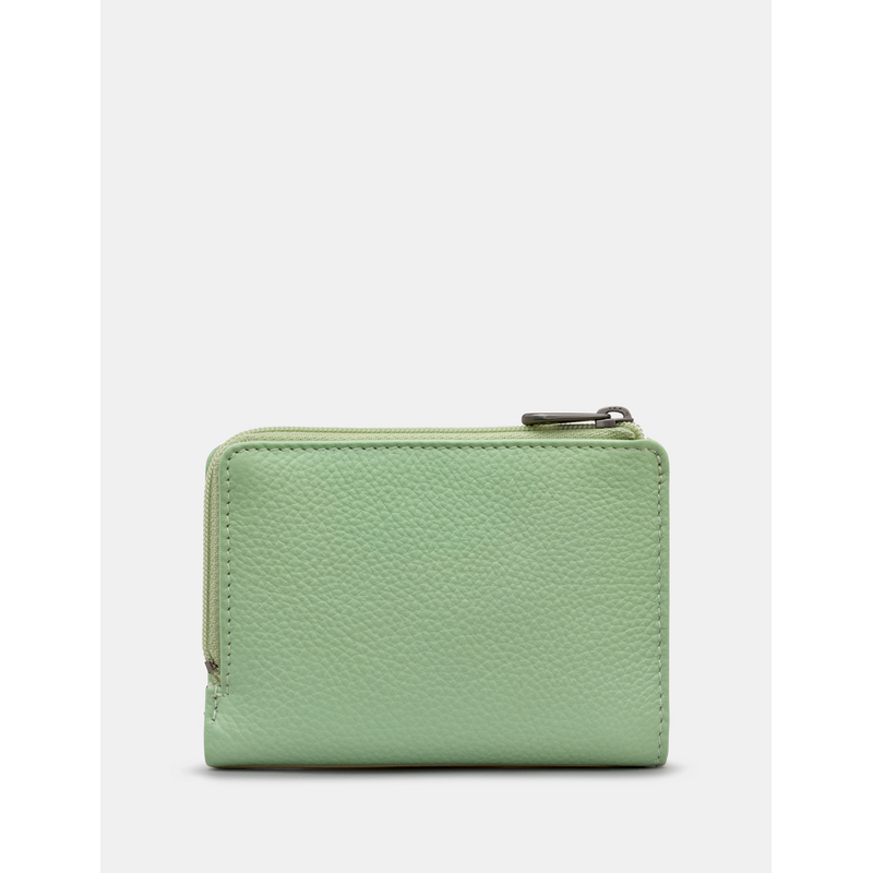 Yoshi Llama Flap Over Green Leather Purse