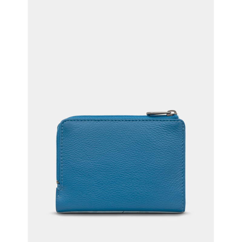 Yoshi Mermaid's Dance Blue Leather Flap Over Purse