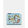 Yoshi Mermaid's Dance Blue Leather Flap Over Purse