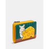 Yoshi Mouse and Cheese Yellow Leather Flap Over Purse