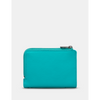 Yoshi Narwhal Blue Leather Flap Over Purse