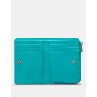 Yoshi Narwhal Blue Leather Flap Over Purse