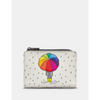 Yoshi Rain, Rain Go Away Grey Leather Flap Over Purse