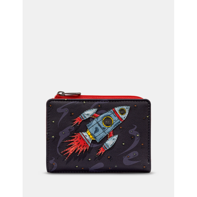 Yoshi Blast Off Red Leather Flap Over Purse