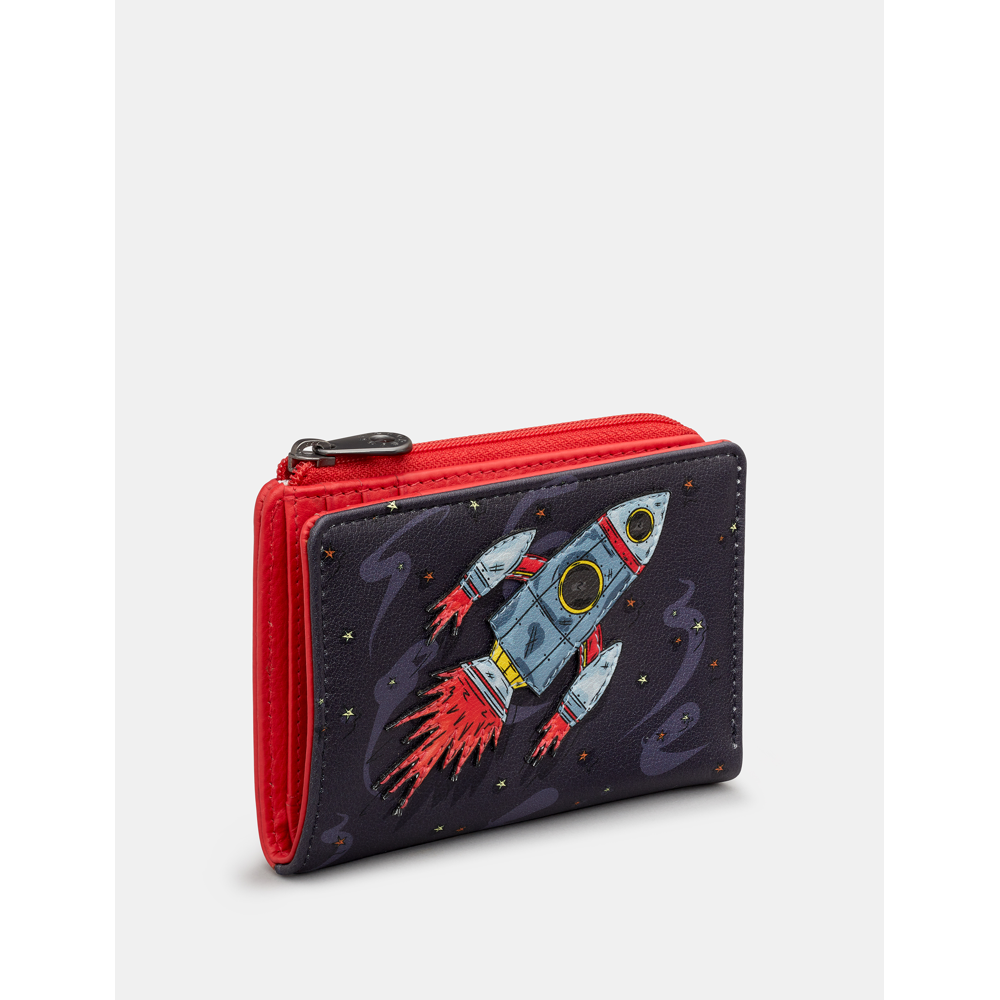 Yoshi Blast Off Red Leather Flap Over Purse