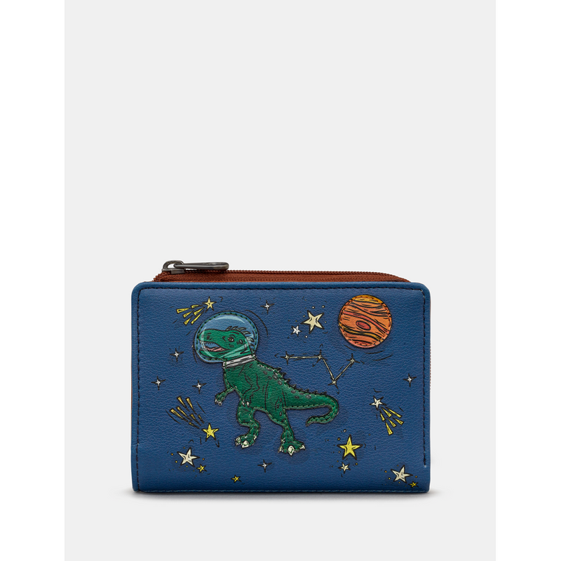 Yoshi Lost in Space Brown Leather Flap Over Purse