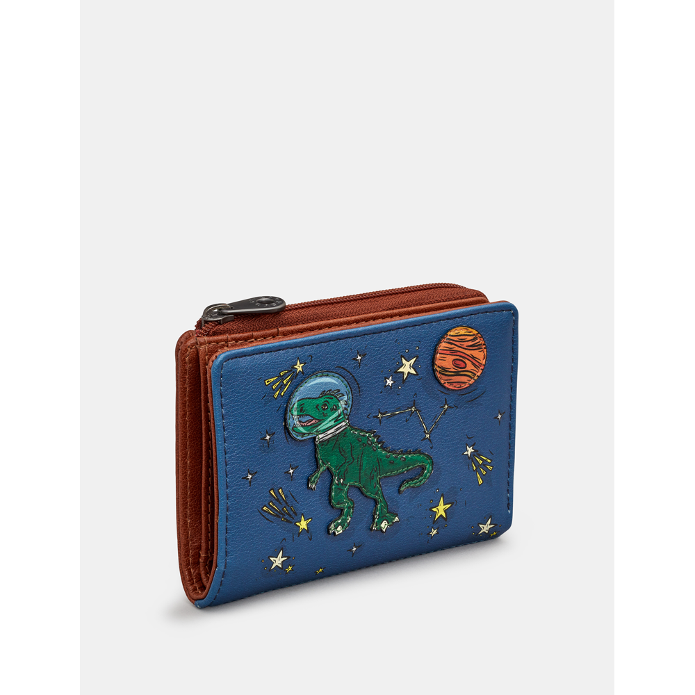 Yoshi Lost in Space Brown Leather Flap Over Purse