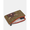 Yoshi Highland Cow Zip Top Tweed Leather Purse