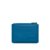 Yoshi Peacock Plume Zip Top Petrol Blue Leather Purse