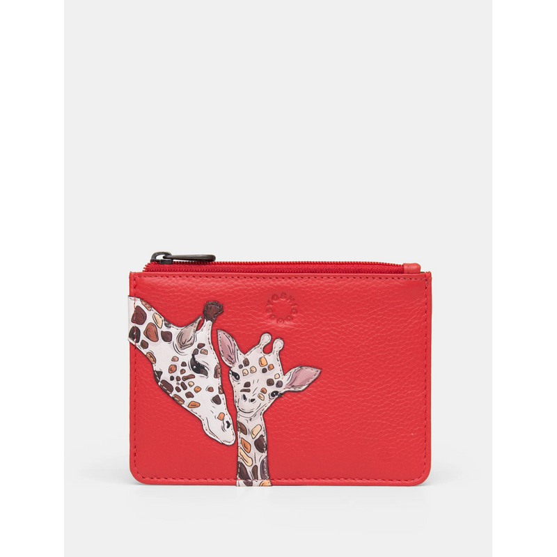 Yoshi Mother's Pride Zip Top Red Leather Purse